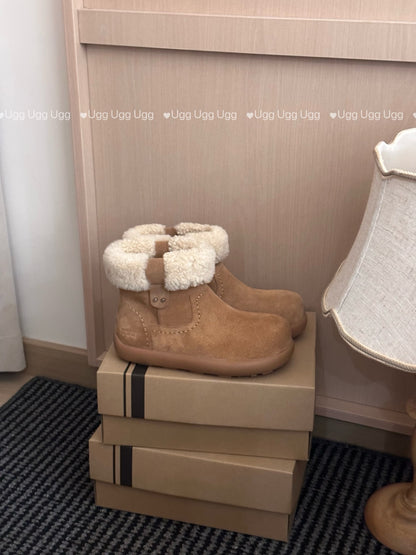 Guc New Curly Teddy Potato Boots