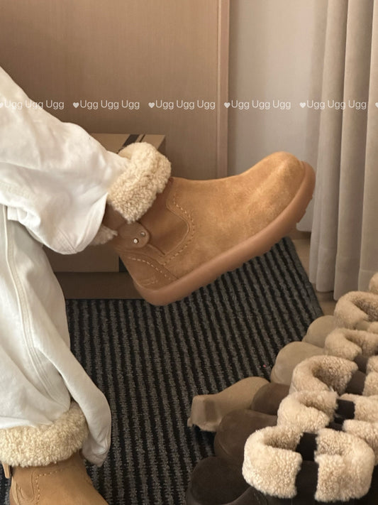 Guc New Curly Teddy Potato Boots