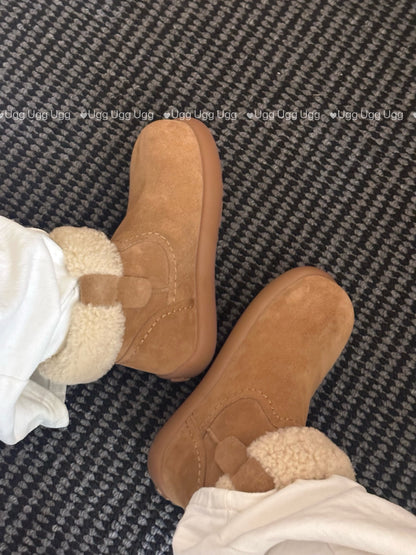 Guc New Curly Teddy Potato Boots