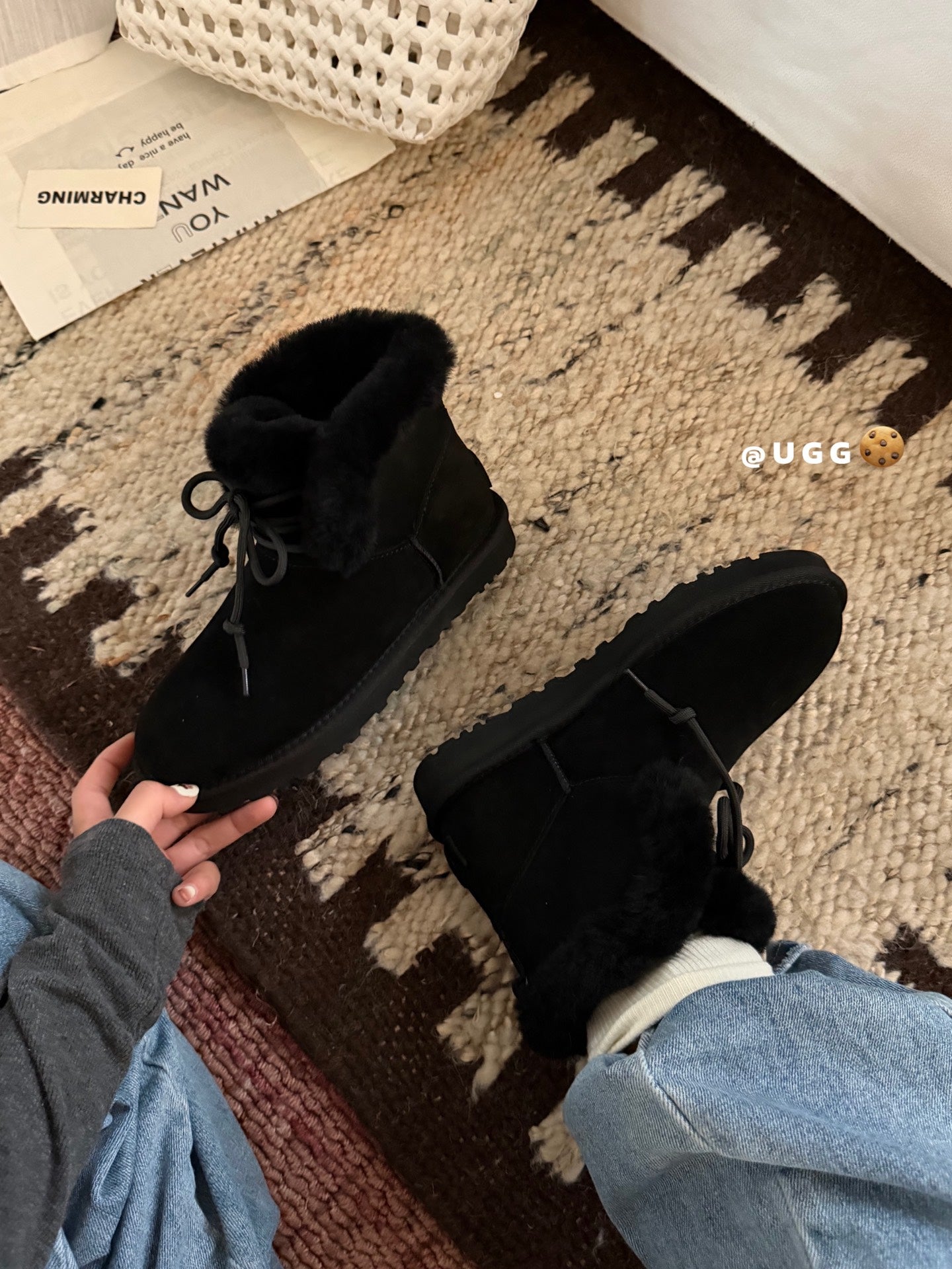 Guc New women's wool boots