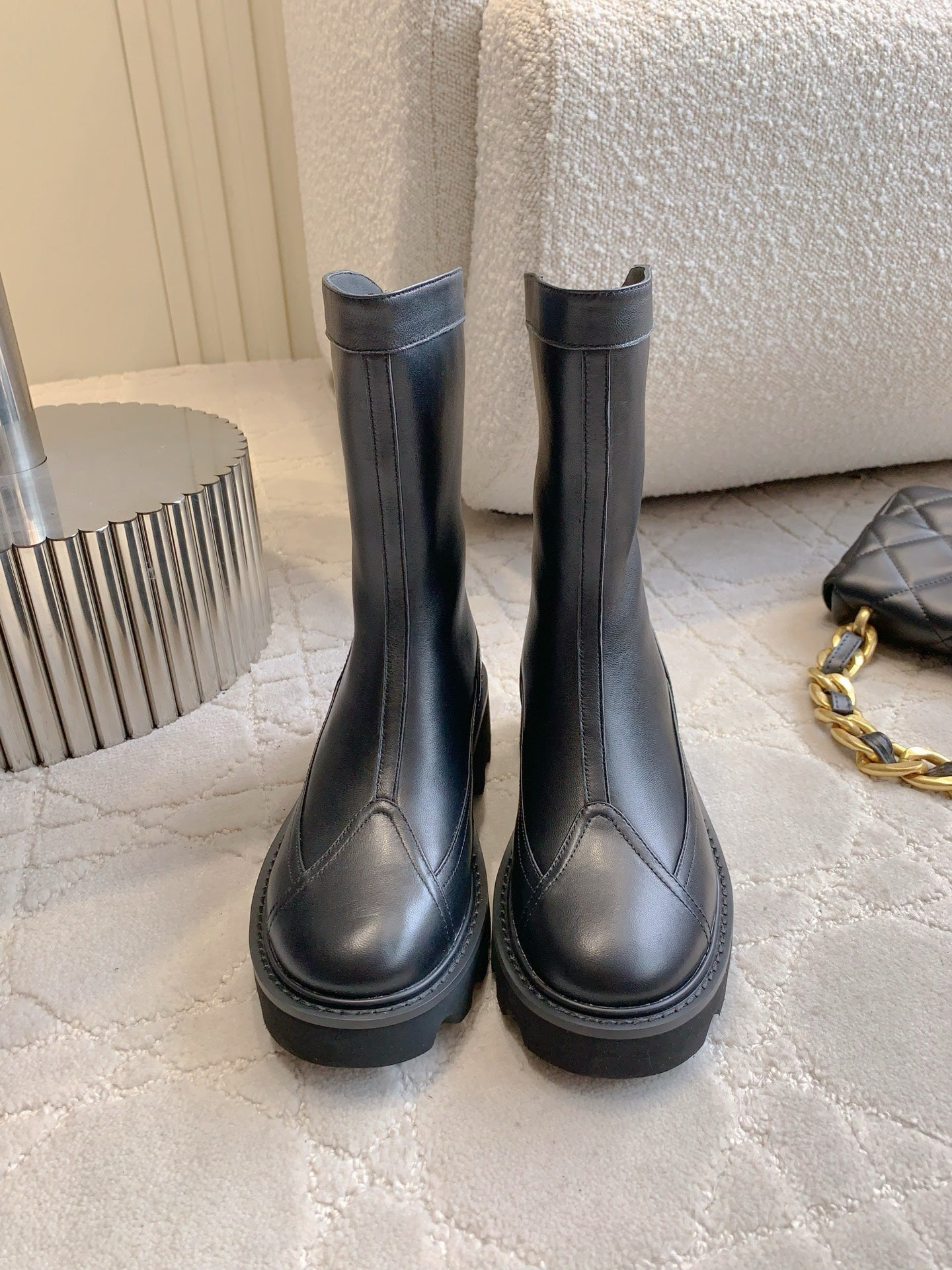 Chan New platform ankle boots