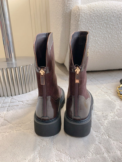 Chan New platform ankle boots