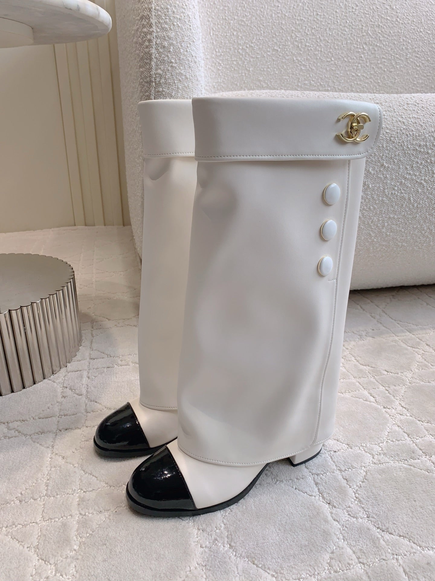 Chan New high-heeled boots