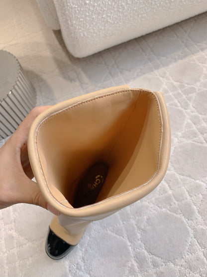 Chan New high-heeled boots