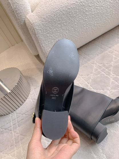 Chan New high-heeled boots