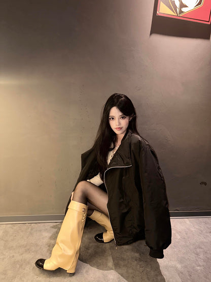 Chan New high-heeled boots