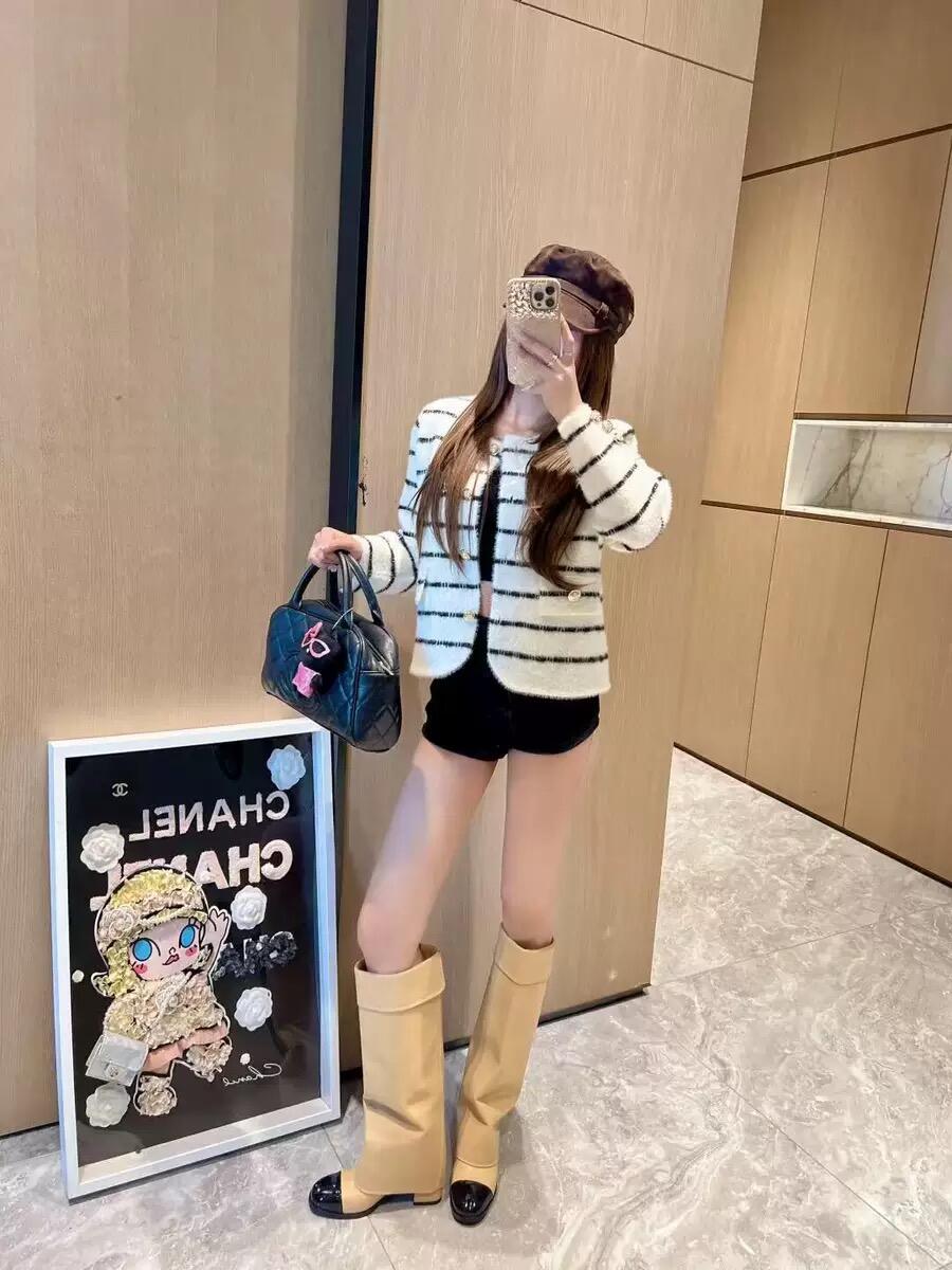 Chan New high-heeled boots