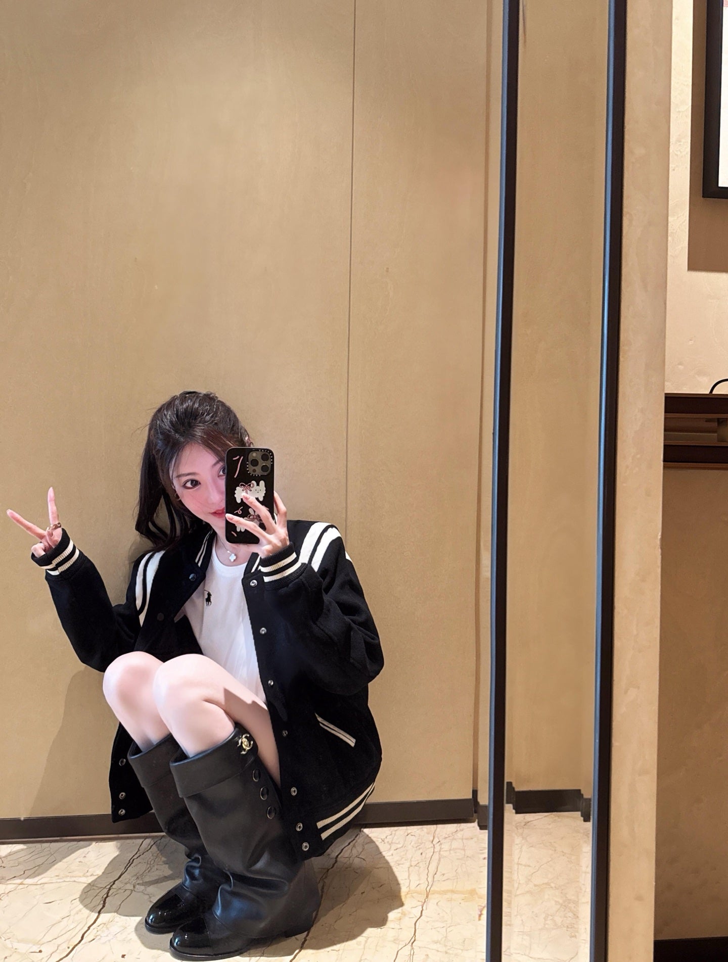 Chan New high-heeled boots