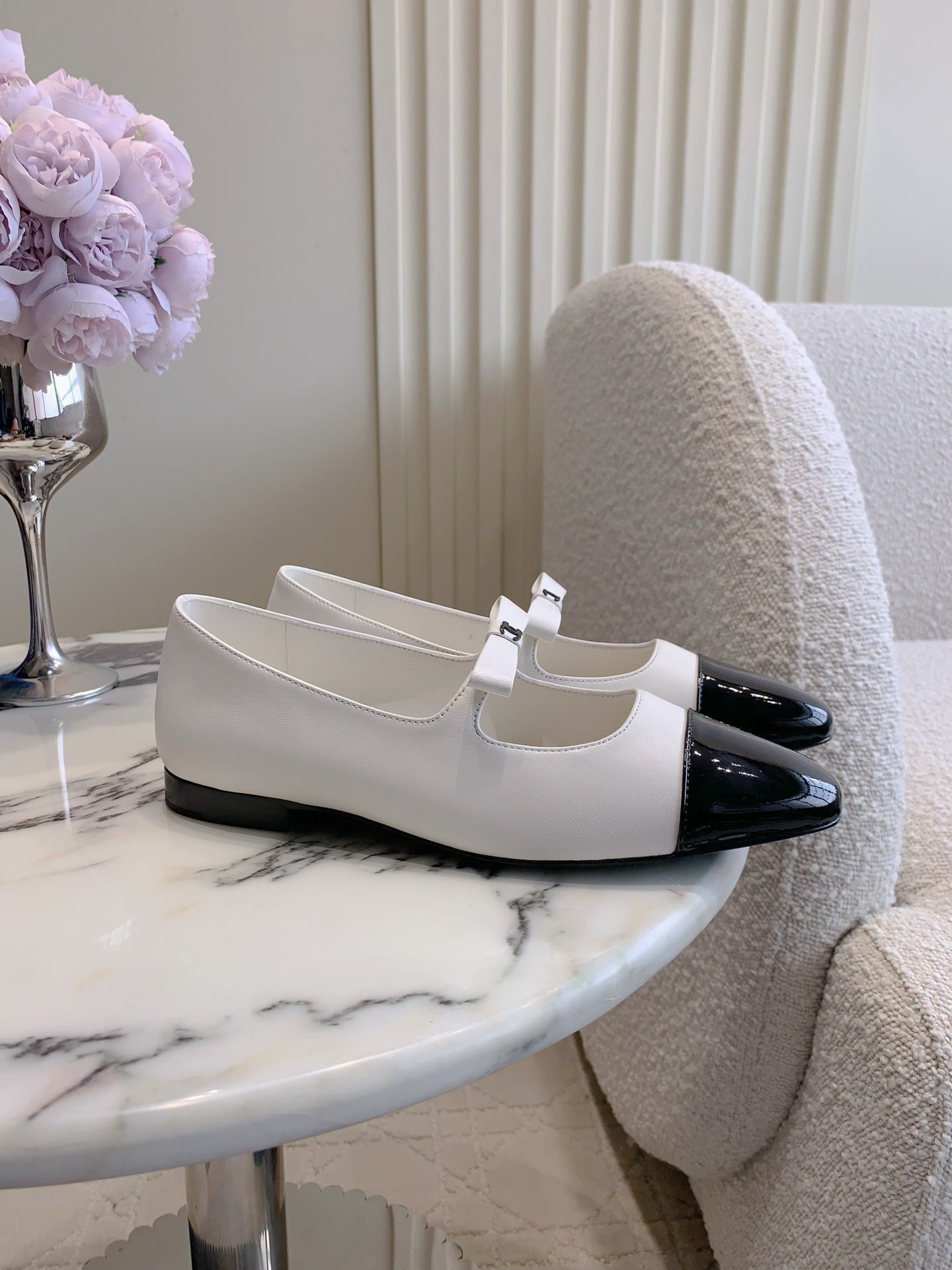 Chan New bow Mary Jane shoes