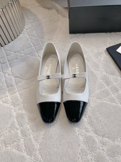 Chan New bow Mary Jane shoes