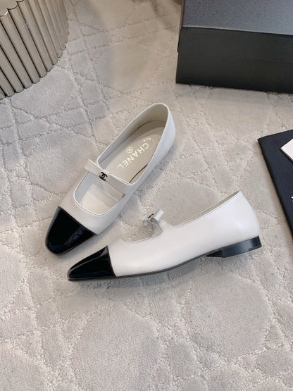 Chan New bow Mary Jane shoes