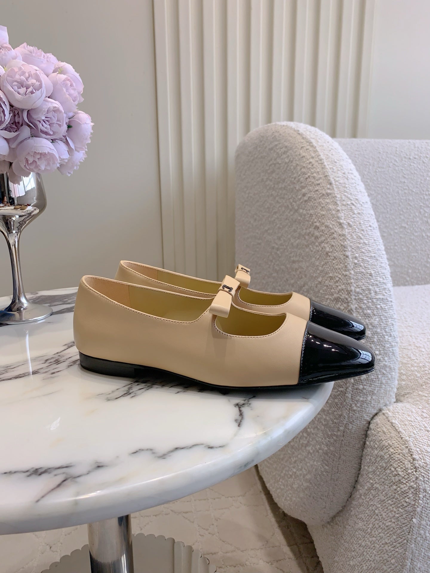 Chan New bow Mary Jane shoes