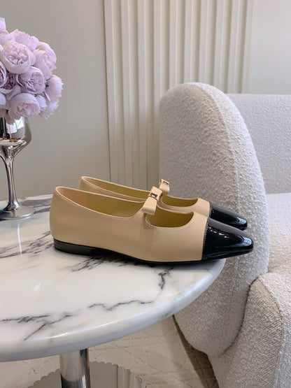 Chan New bow Mary Jane shoes