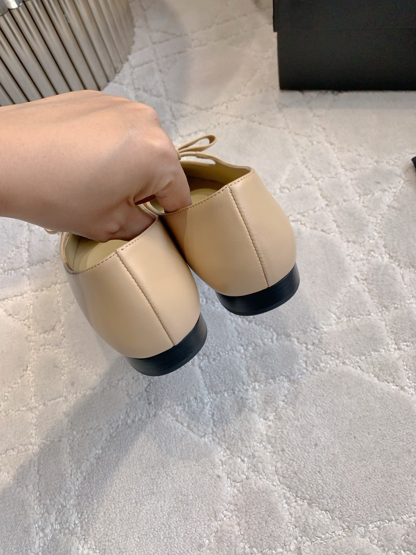 Chan New bow Mary Jane shoes