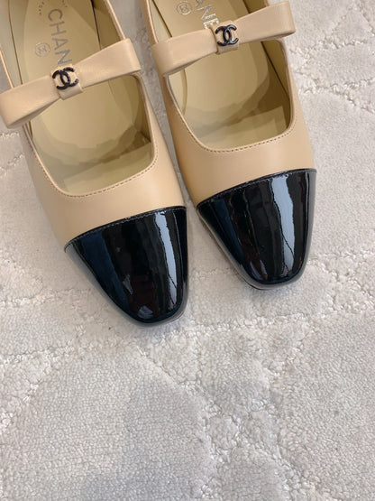 Chan New bow Mary Jane shoes