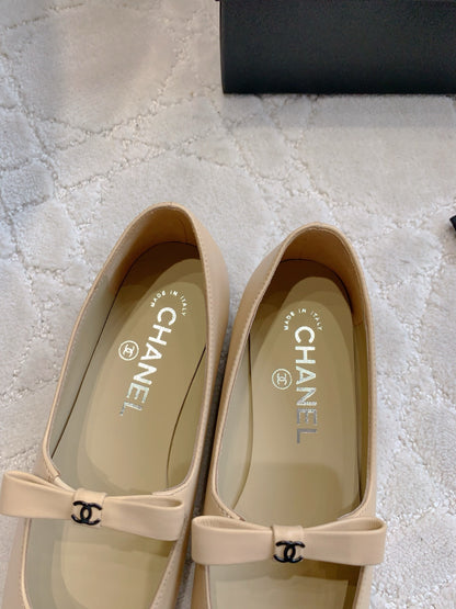 Chan New bow Mary Jane shoes