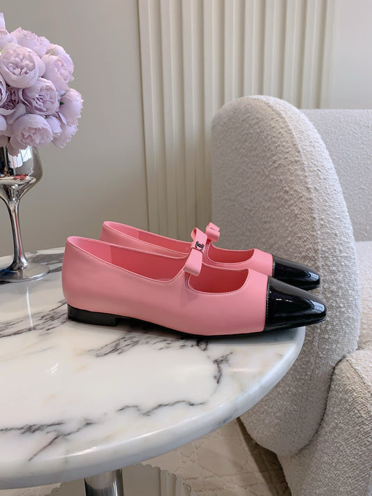 Chan New bow Mary Jane shoes