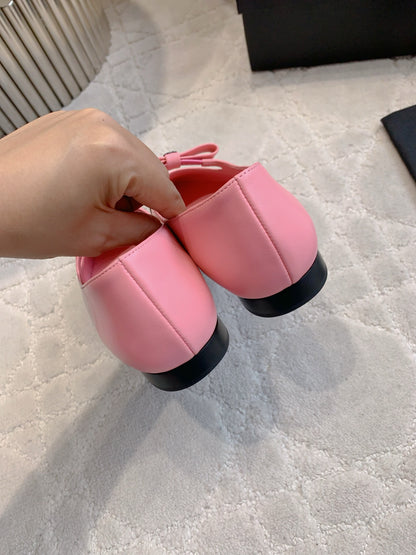 Chan New bow Mary Jane shoes