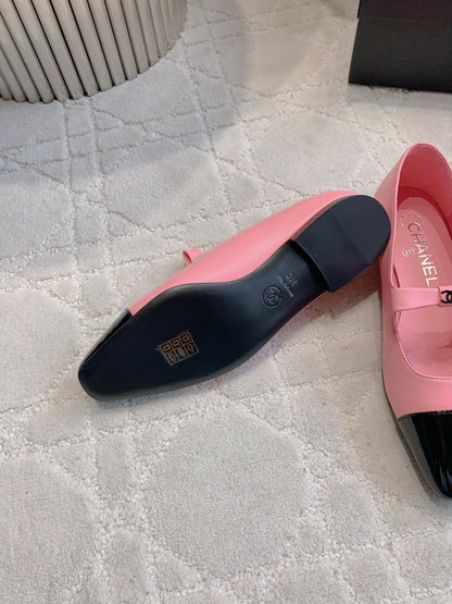 Chan New bow Mary Jane shoes