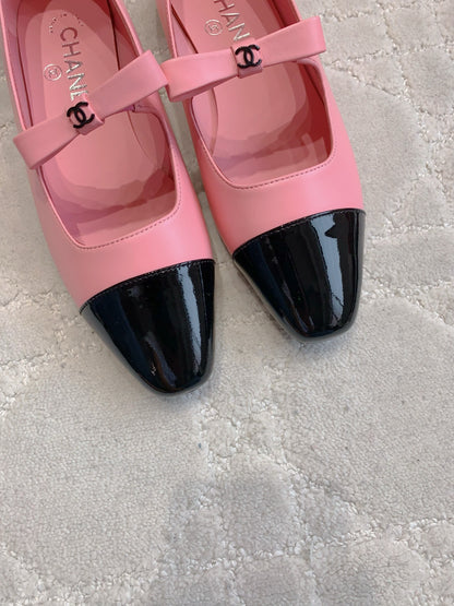 Chan New bow Mary Jane shoes