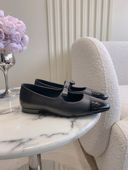 Chan New bow Mary Jane shoes