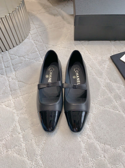 Chan New bow Mary Jane shoes