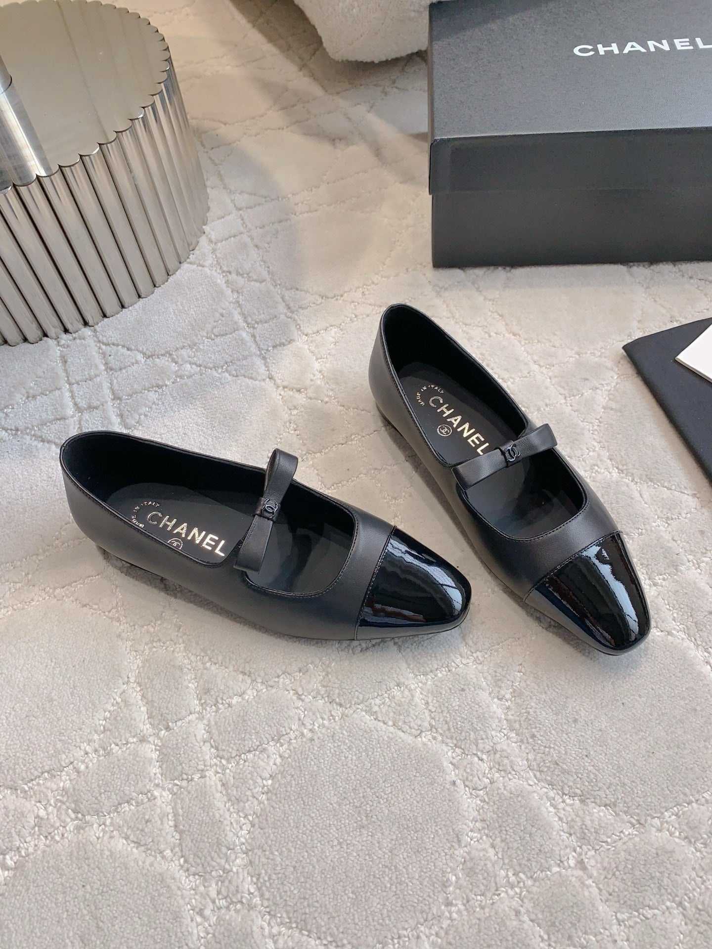 Chan New bow Mary Jane shoes