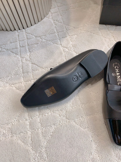 Chan New bow Mary Jane shoes