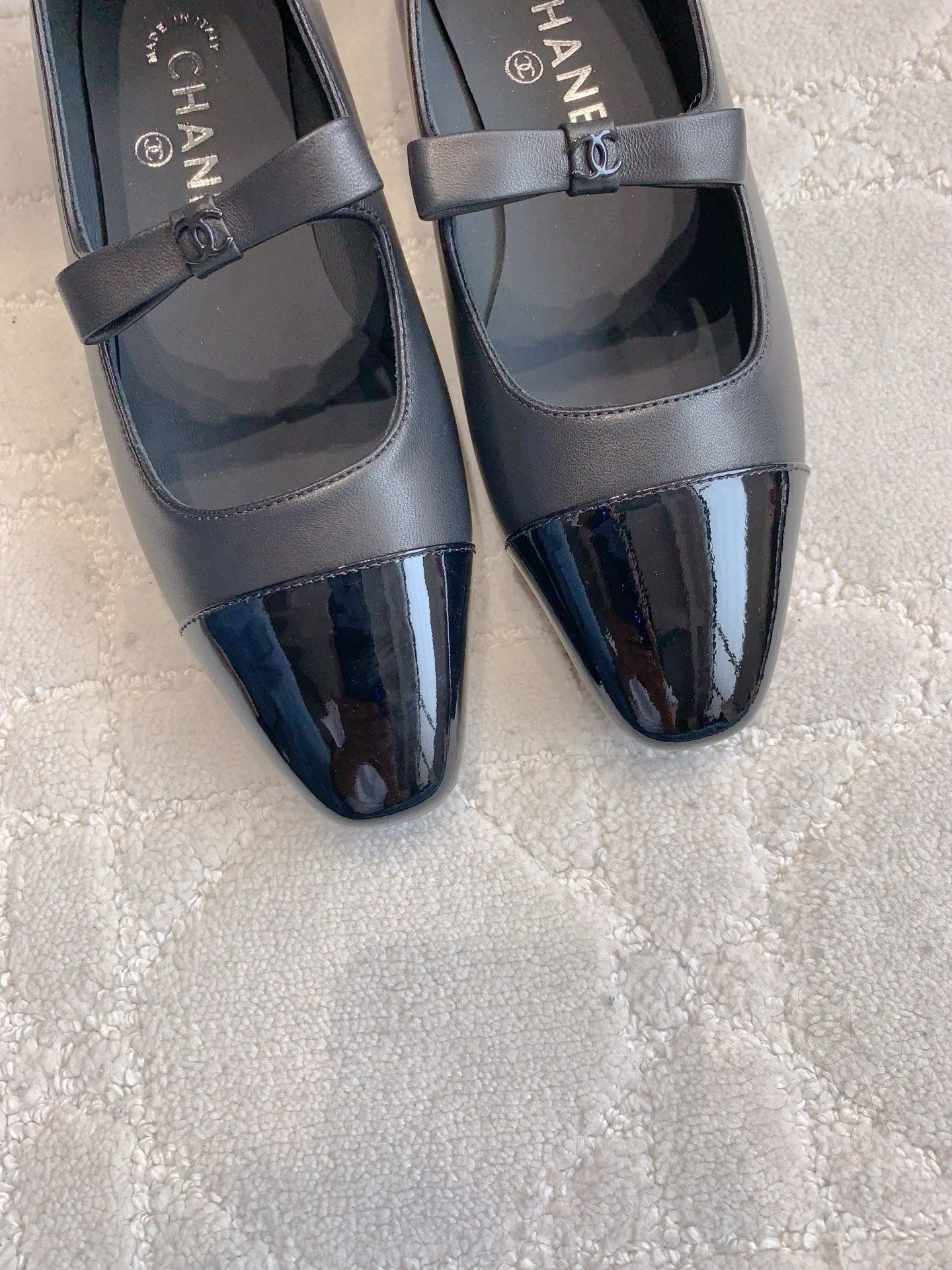 Chan New bow Mary Jane shoes