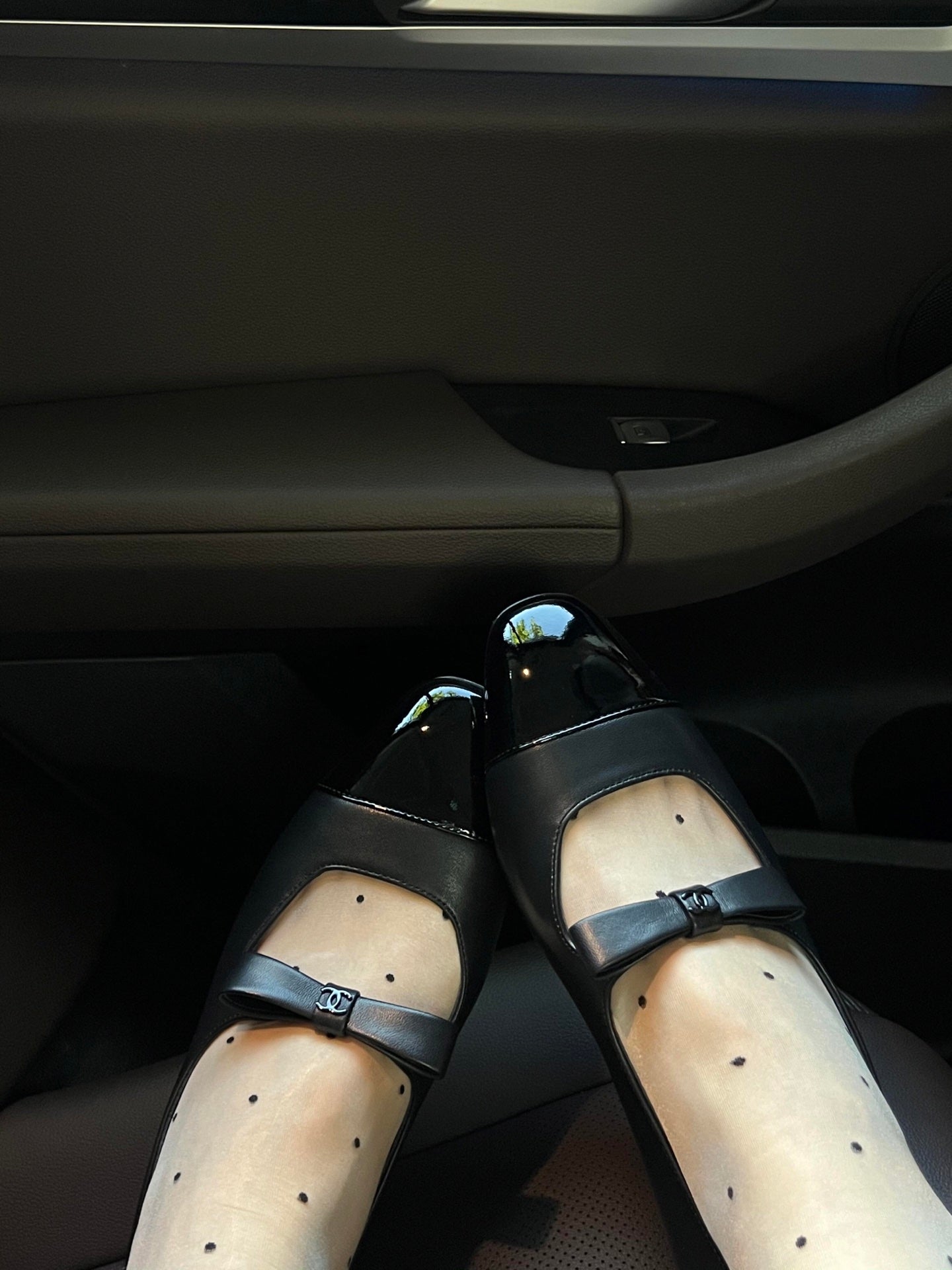 Chan New bow Mary Jane shoes