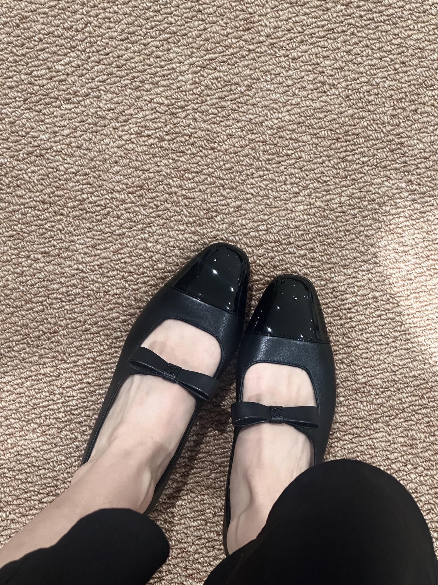 Chan New bow Mary Jane shoes