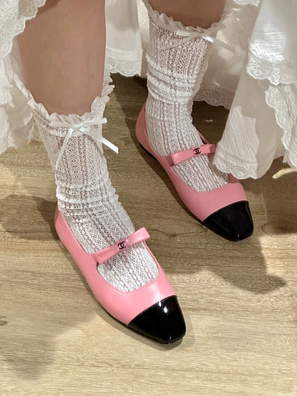 Chan New bow Mary Jane shoes