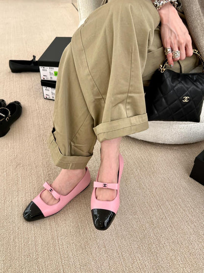 Chan New bow Mary Jane shoes