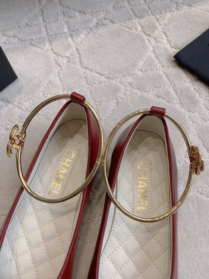 Chan New  Anklet flat shoes