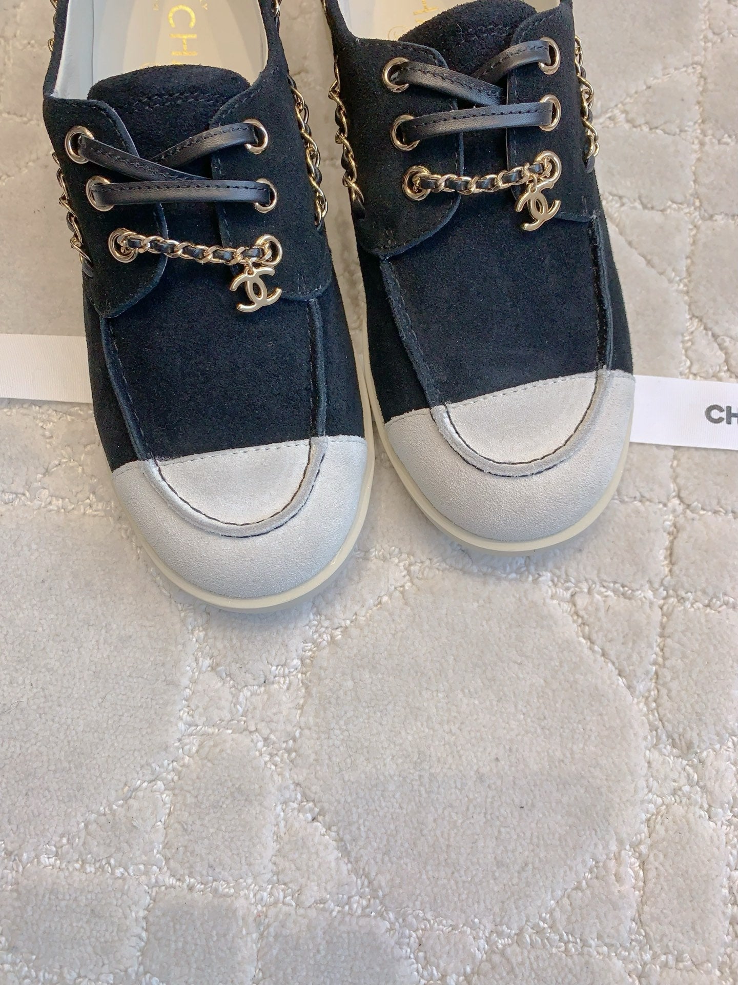 Chan New  Chain-strap flats