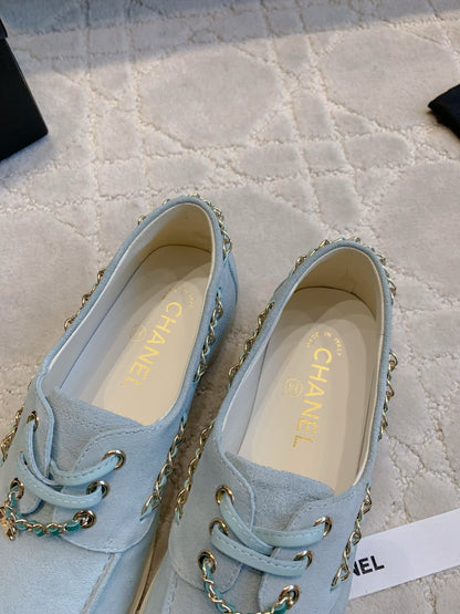 Chan New  Chain-strap flats