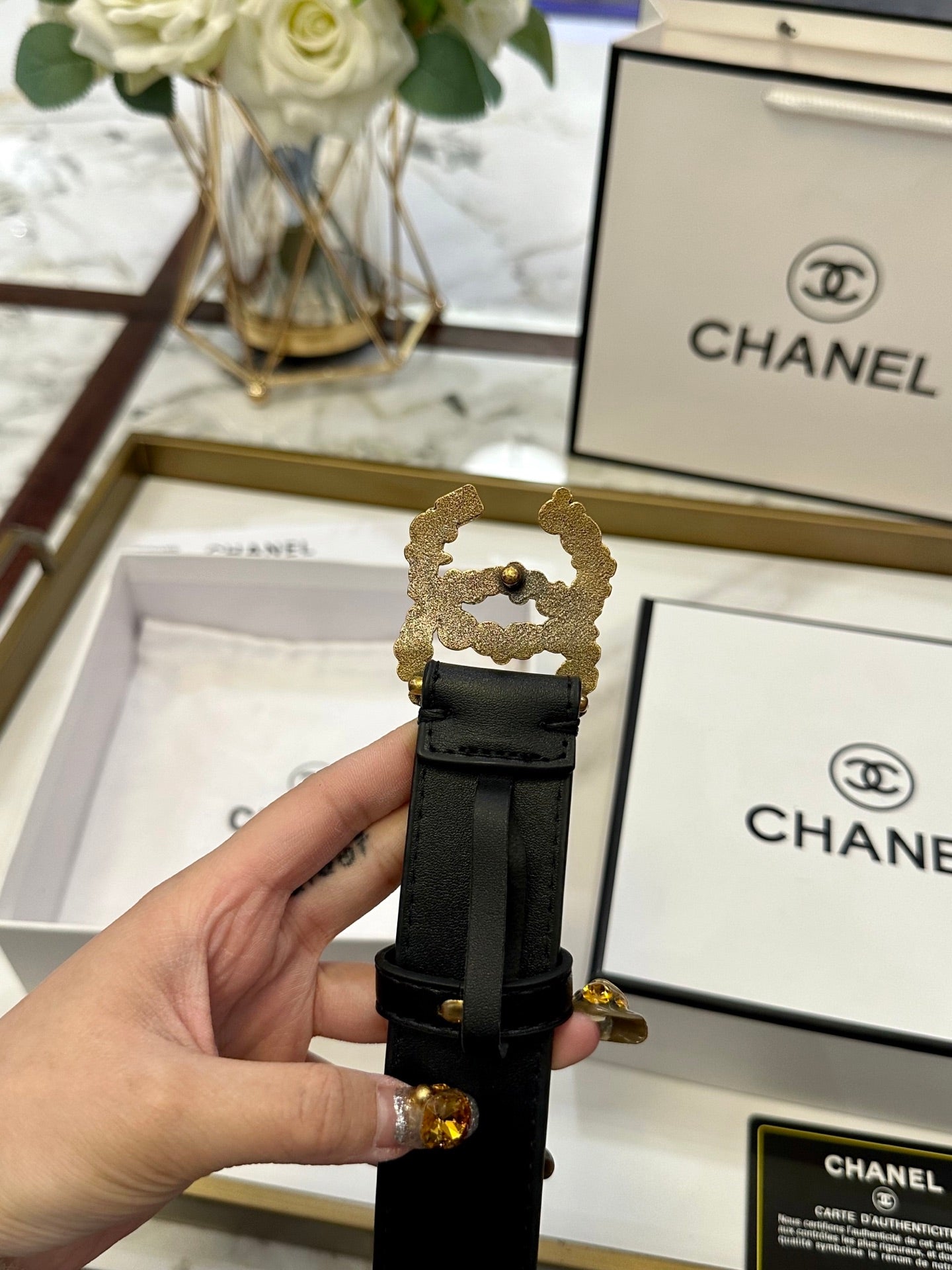 Chan New women's belt