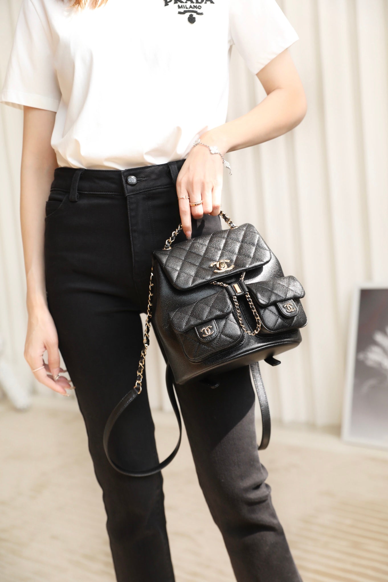 Chan New 23P Double Pocket Backpack