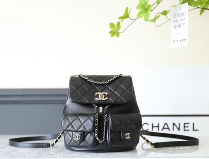 Chan New 23A duma double pocket backpack