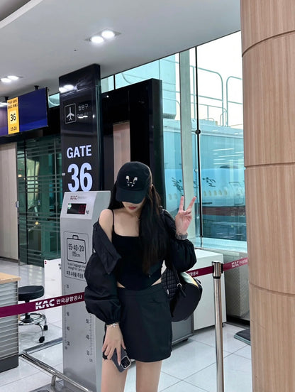 Chan New 23A duma double pocket backpack