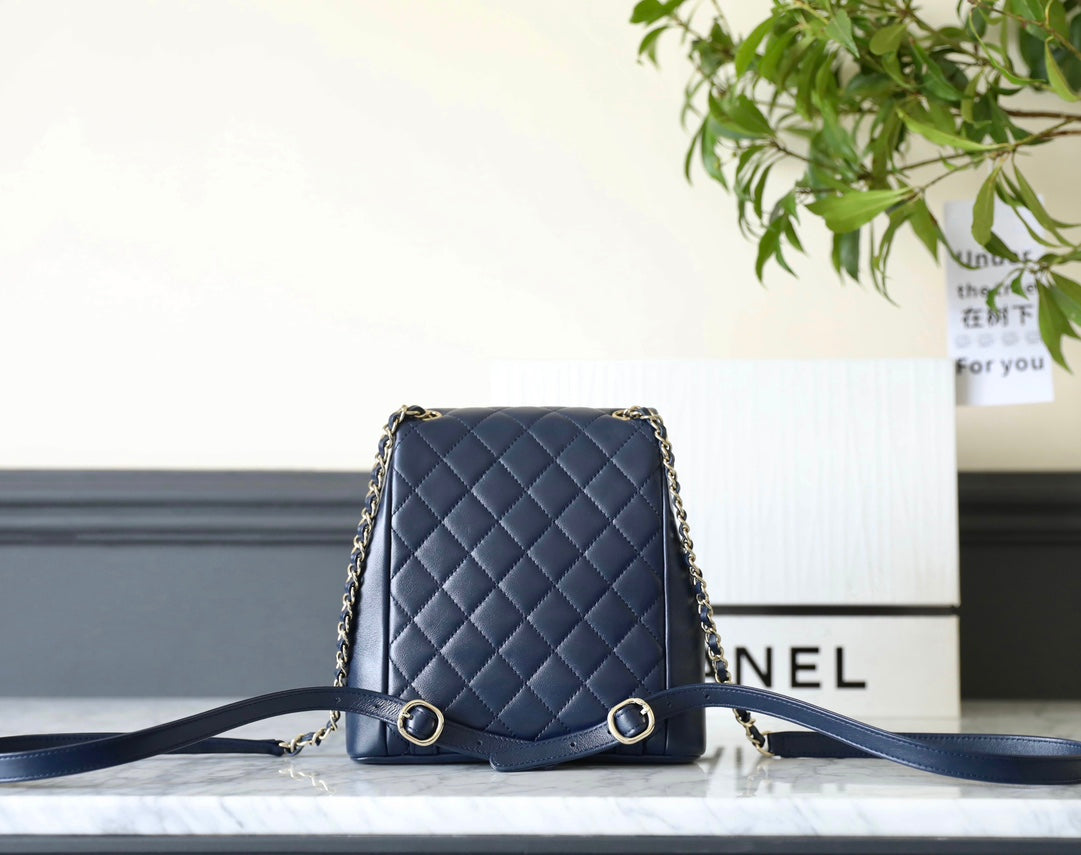 Chan New 23A duma double pocket backpack