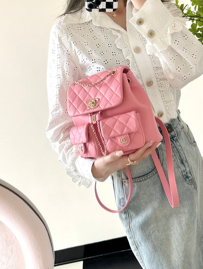 Chan New 23A duma double pocket backpack