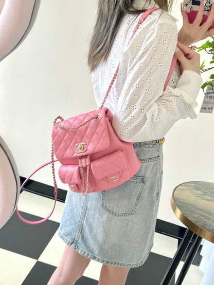 Chan New 23A duma double pocket backpack