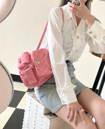 Chan New 23A duma double pocket backpack