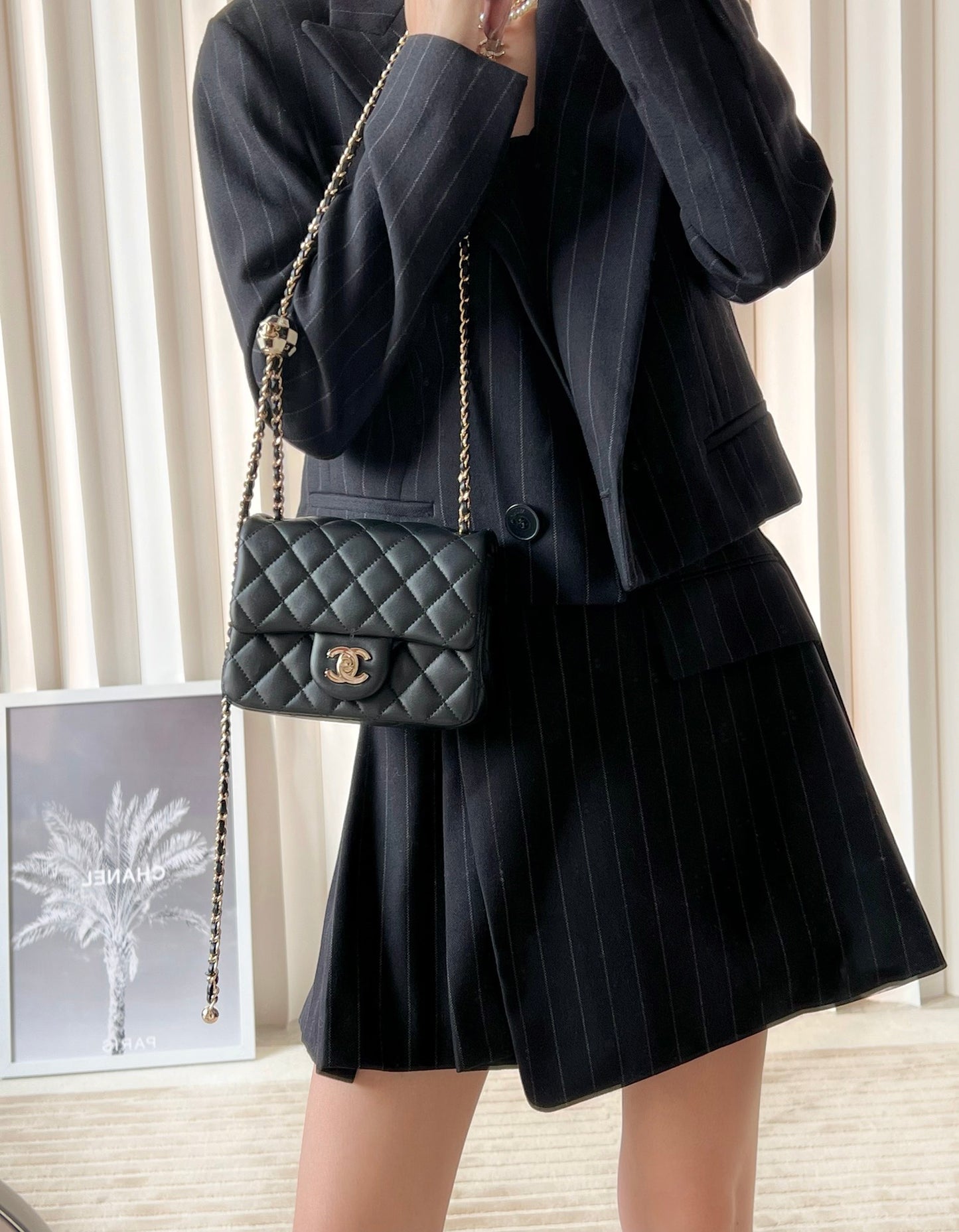 Chan New 23c square shoulder bag