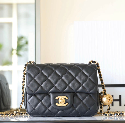 Chan New 23s Golden ball cap cf bag