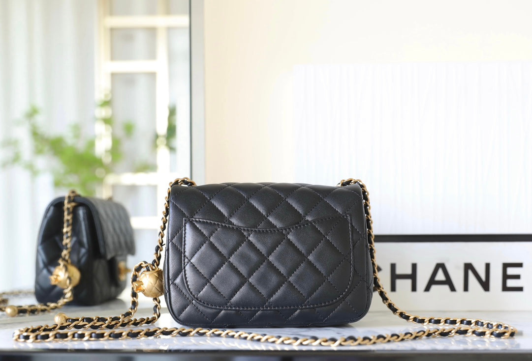 Chan New 23s Golden ball cap cf bag