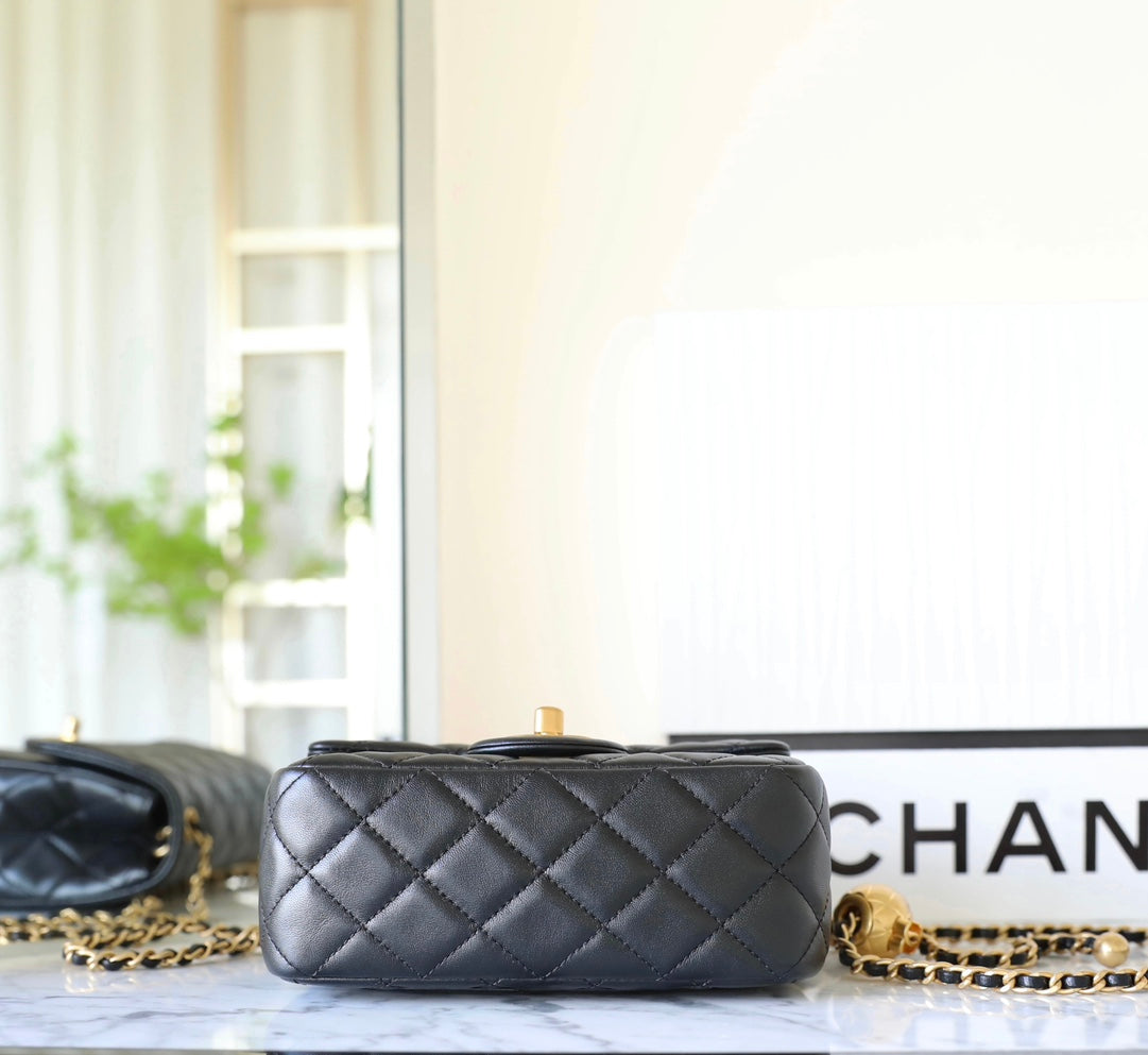 Chan New 23s Golden ball cap cf bag