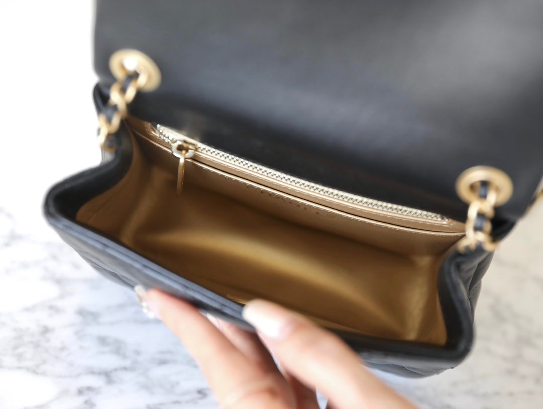 Chan New 23s Golden ball cap cf bag