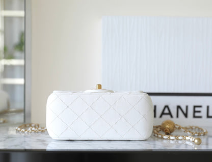 Chan New 23s Gold Globe Chain  Bag